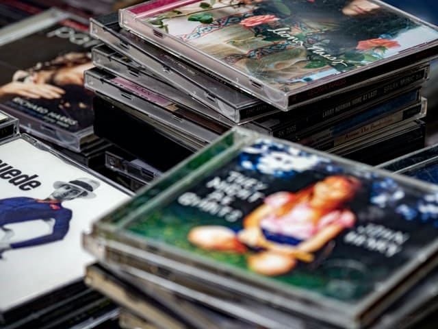 Piles of CDs